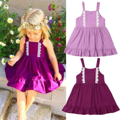 

Toddler Kids Baby Girls Floral Dress Princess Party Summer Sleeveless Dress