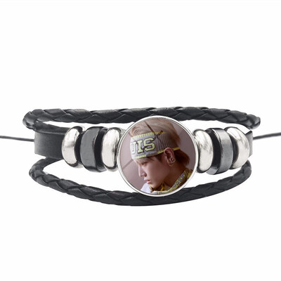 

Nct 127 Combination Bracelet Leather Braided Bracelet Fan Collection or Support Accessories Unisex