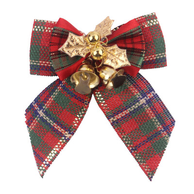 

Toponeto Christmas Bow With Iron Bells Christmas Wreath With Christmas Tree Decorations