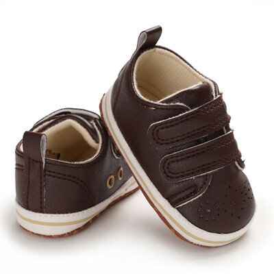 

Baby Shoes Soft Soleborn Baby Boy PU Pre-Walker Shoes Anti-Slip Sneakers Autumn Fashion Baby Boys First Walkers