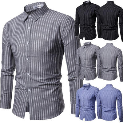 

New Fashion Mens Luxury Casual Stylish Slim Fit Long Sleeve Casual Dress Shirts