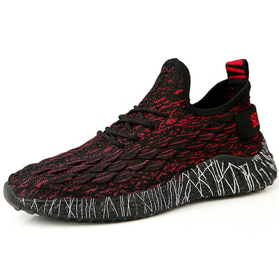 

Fish scales mens shoes flying woven sports shoes