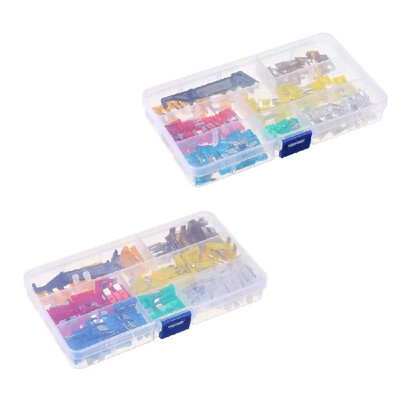 

240PCS MiniMiddle Size Fuse Blade Holder Box Car Vehicle Circuit Fuses Box Block MediumSmall 5A75A10A15A20A25A30A 7 Sizes