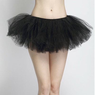 

5 Layers Adult Women Tutu Tulle Skirt Petticoat Dance Rave Neon Party