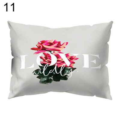 

Letter Flower Love Heart Hand Pillow Case Cushion Cover Sofa Bed Car Cafe Decor