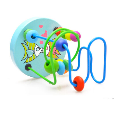 

Tailored Educational Baby Kids Wooden Around Beads Toy Toddler Infant Intelligence Toys
