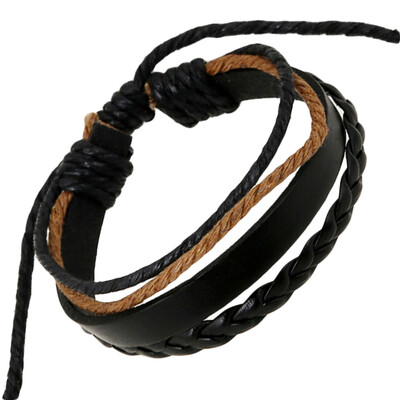 

Japan&South Korea Retro Fashion Cowhide Jewelry Hand-woven Leather Bracelet