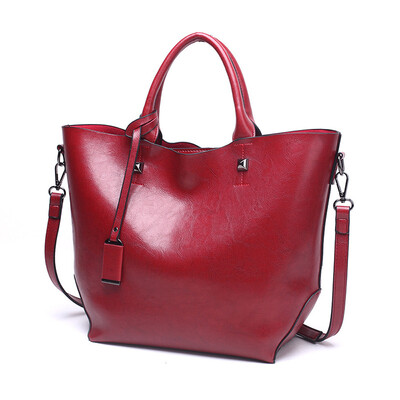 

Tailored Fashion Women Leather Handbag Crossbody Bag Shoulder Bag Satchel Tote Bag Wine