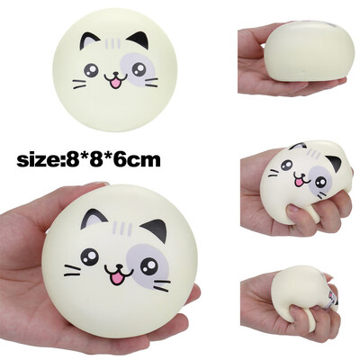 

YIWULA8cm Sticky Cartoon Cat Slow Rising Scented Squeeze Toy Collection Cure Gift