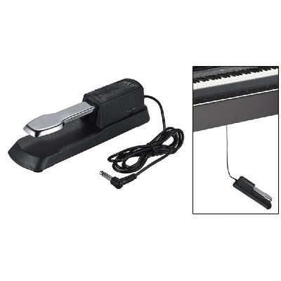 

Universal Piano Sustain Pedal Keyboard Foot Damper Pedal with 635mm Plug for Casio Yamaha Roland Electronic Organ MIDI Keyboards