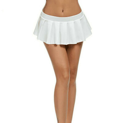

Womens Sexy Pleated Short Skirt mini Skater Tennis Skirt School Girl Costumes