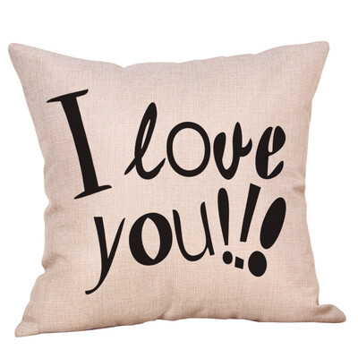 

JPGIF Happy Valentines Day Throw Pillow Case Sweet Love Square Cushion Cover