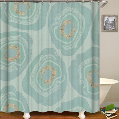 

Shower Curtain Fresh Style Blackout Curtains Waterproof Mildew-proof Bathroom Curtain 71"x71"