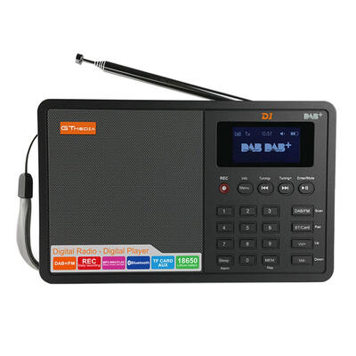

GTmedia D1 Portable Digital DAB FM Radio Stereo Receiver TFT Alarm Clock EU