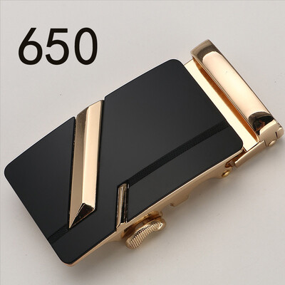 

Fashion Mens Business Alloy Automatic Buckle Unique Men Plaque Belt BucklesRatchet Men 35cm Apparel Accessories GH20