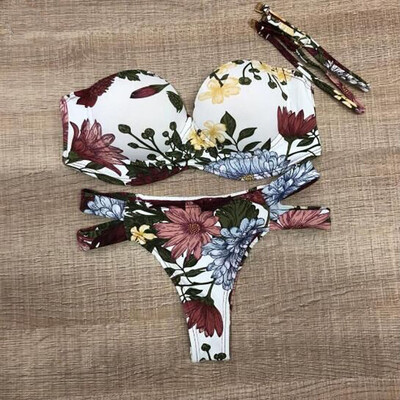 

Roseonmyhand Womens Sexy Summer Swimsuit Bikini Printed Separate Swimsuit Bikini