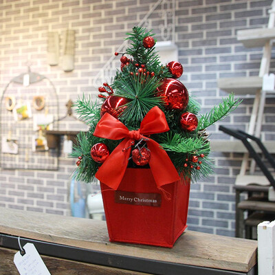 

〖Follure〗Artificial Flocking Christmas Tree Multicolor Holiday Xmas Window Decorations