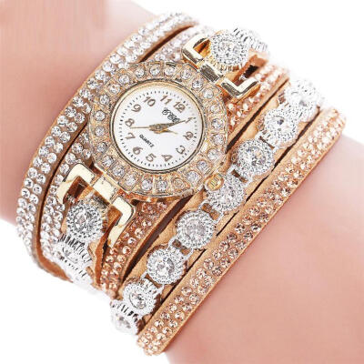 

Watch 2018 Woman Watches Chimes Diamond Leather Bracelet Lady Womans Wrist Watch Gift Dropship Relogio feminino F