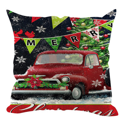 

Tailored Christmas Pillow Cover Pillowcases Decorative Sofa Cushion Cover Home Decoration