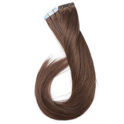 

Tape in Human Hair Extensions Highlight Balayage Long Straight Skin Weft Glue in Hairpieces Invisible Double Sided Tape
