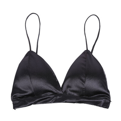 

Sexy Women Sheer Lace Triangle Bralette Bustier Crop Top Unpadded Basic Bra New