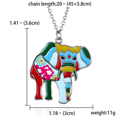 

Fashion Paint Animal Dragon Butterfly Dog Cat Pendant Necklace Women Jewelry 2019 New