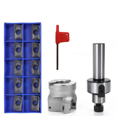 

C34-FMB22 Straight Shank Extension Rod 400R-50-22 Face End Mill Cutter With 10PCS APMT1604 Inserts Wrench CNC Tool