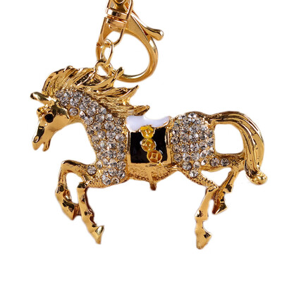 

Rhinestone Horse Funny Fashion Keyring Chain Excellent Keychain 6 Handmade Pendant
