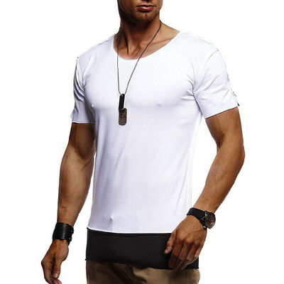 

Men Casual Gym Short Sleeve Fitness Muscle Tees Sport T-Shirt BodyBuilding Tops