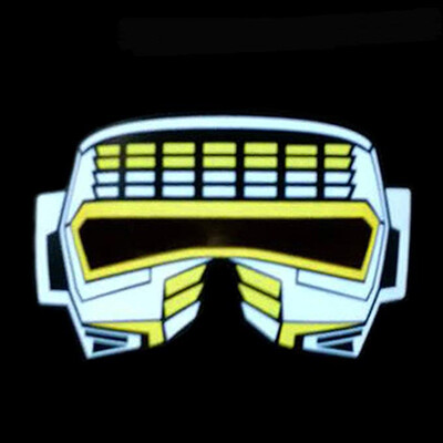 

New Hot LED Voice Control Luminous Mask Party Mask Halloween Glowing Party Mask for Men Women Party