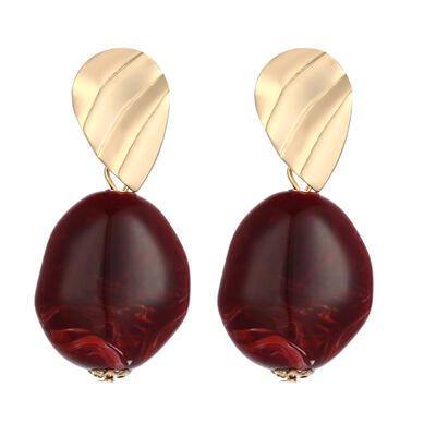 

Korean Trendy Earrings Geometric Irregular Transparent Acrylic Drop Earrings For Women Statement Earings Fashion Jewelry 2019