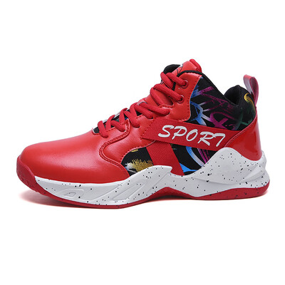 

Mens thick-soled sports shoes high-top basketball shoes boys combat boots