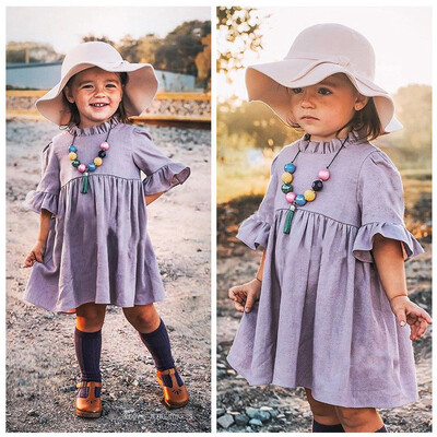 

Toddler Baby Kids Girls Princess Summer Casual Ruffles Dress Sundress Clothes