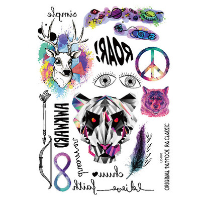 

〖Follure〗Men Gentleman Feather Fake Tattoo Tattoos Temporary Tattoos Waterproof Sticker