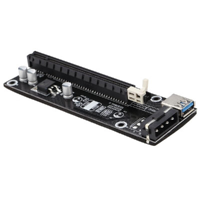 

USB 30 PCI-E PCI Express 1x to 16x Extender Riser Board Card Adapter with SATA Power Cable & USB Cable