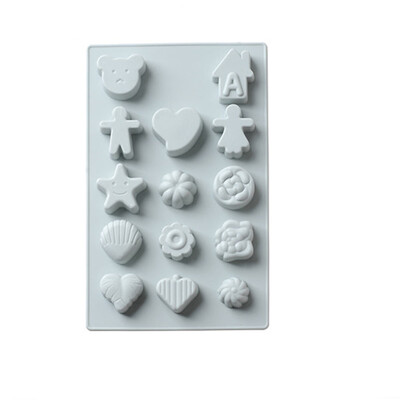 

Gobestart Silicone Shape Cake Cookie Chocolate Mould Ice Tray Mold Baking Tray 3D