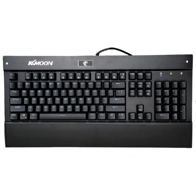 

KKmoon Mechanical Professional Gaming Esport Keyboard with Tactile High-speed 104 Keys Suspended Anti-ghosting Blue Switch Fully R