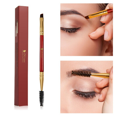 

Toponeto Double Head Stereo Eyebrow Brush Red Eyelash Brush Stereo Eye Shadow Brush