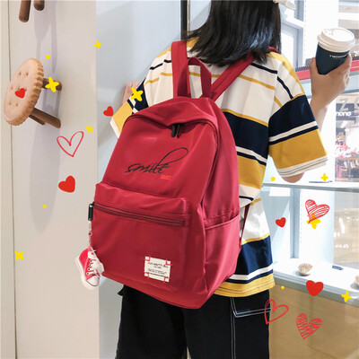 

Ins schoolbag female Korean version of high school junior high school students 100 sets of simple ancient feeling Computer Bag Sho