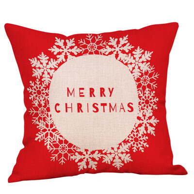 

Tailored Christmas Pillow Case Glitter Cotton Linen Sofa Throw Cushion Cover Home Decor