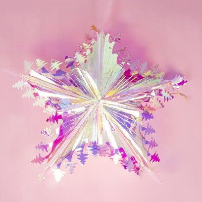 

Christmas Hanging Decorations Christmas Tree Five-pointed Star Plastic Mini Decorations Lightweight Festival Cute for Home Decor