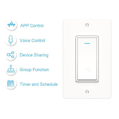 

Wi-fi in-Wall Smart Switch Voice Control Smart Life APP Remote Control Timer Share Device for Android iOS