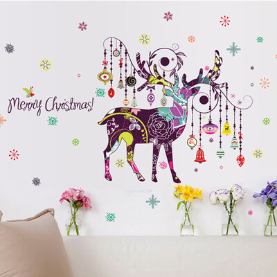 

〖Follure〗2018 Merry Christmas Household Room Wall Sticker Mural Decor Decal Removable