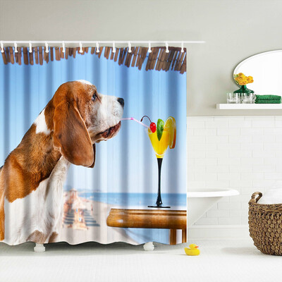 

〖Follure〗Digital Print Waterproof And Mildewproof Shower Curtain Size 180180 CM