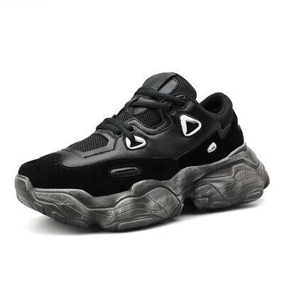 

Trends couple old shoes breathable wear-resistant soft bottom casual shoes net red white shoes sports tide mens shoes