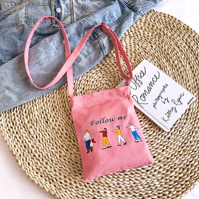 

Tailored Women Funny Canvas Bag Student Shoulder Bag Girls Fashion Casual Crossbody Bag