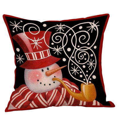 

Tailored Christmas Christmas Snowman Cushion Cover Throw Pillow Case Sofa Bed Home Decor