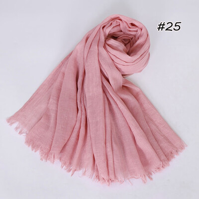 

yangzhoujinbei Exquisite Life Essentials Fashion Printed Long Scarf Cozy Soft Solid Color Cotton&Linen Womens Hair Scarf