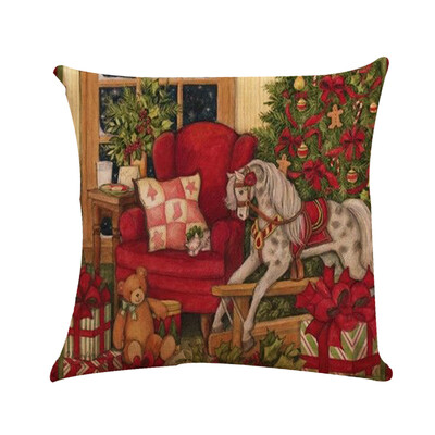 

〖Follure〗Christmas Pillow Covers Embroidery Throw Pillow Cases for Home Car Decorative