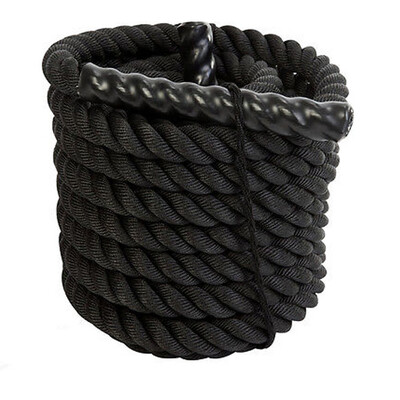 

15" x 30ft Professional Lightweight Fitness Rope Black
